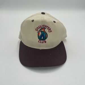 Gaslighters Club Cream and Brown Cap